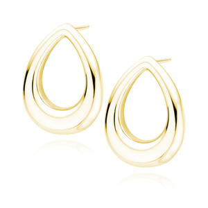 Silver (925) gold-plated earrings