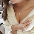 Silver (925) gold-plated necklace 