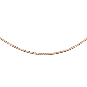 Silver (925) gold-plated Venetian box chain - diamond-cut