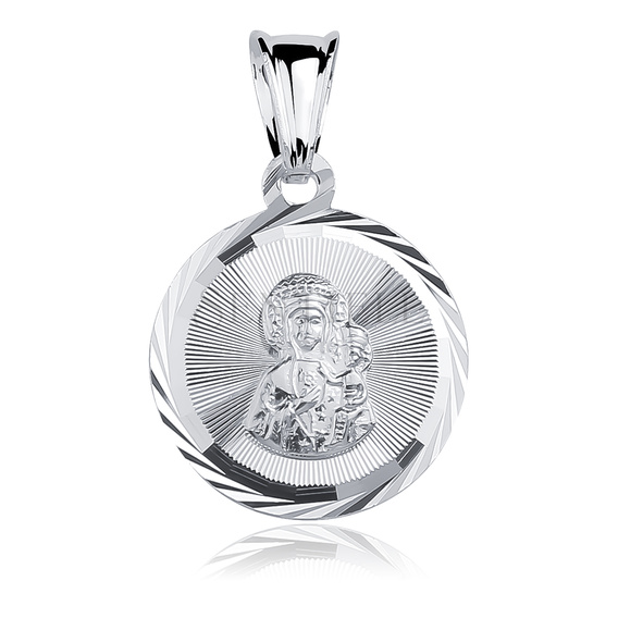 Colgante de Plata de ley 925 Virgen María / Virgen Negra