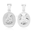 Silver (925) pendant - Jesus Christ / Scapular Mary