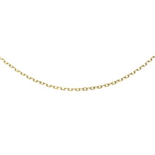 Silver (925) chain anchor diamond cut gold-plated