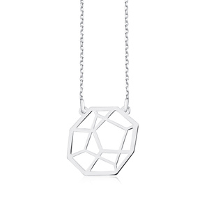 Silver (925) necklace - Origami 