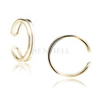 Plata de ley 925 chapada en oro ear cuff doble tipo aro