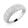 Silver (925) ring with white zirconia