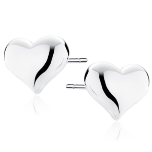 Silver (925) earrings - heart