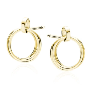 Silver (925) gold-plated earrings