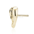 Silver (925) gold-plated earrings - heart