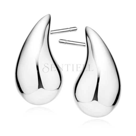 Silver (925) drop-shaped earrings - 25mm