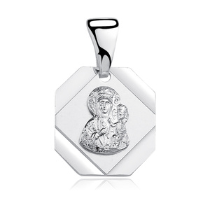 Colgante de Plata de ley 925 Virgen María / Virgen Negra
