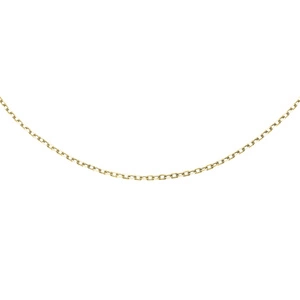 Silver (925) diamond cut anchor chain gold-plated