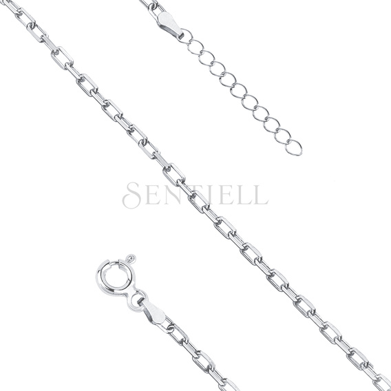 Pulsera de plata de ley 925 tipo ancla tallado diamante