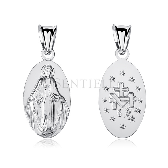 Colgante de Plata de ley 925 Virgen Milagrosa