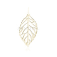 Silver (925) gold-plated leaf pendant