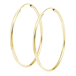 Silver (925) gold-plated earrings hoop