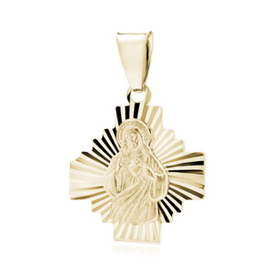 Silver (925) gold-plated pendant - Jesus Christ