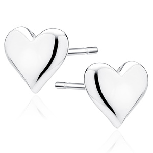 Silver (925) earrings - heart