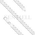 Silver (925) diamond-cut  chain - curb extra flat Ø 180