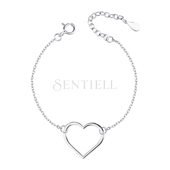 Silver (925) bracelet heart