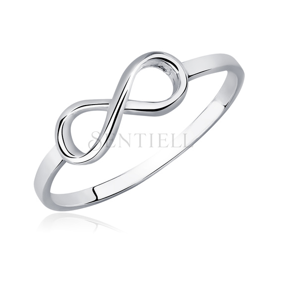 Silver (925) highly polished ring - Infinity