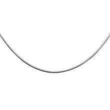 Silver (925) chain 8 sides snake  Ø 015  - rhodium plated