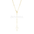 Silver (925) gold-plated rosary necklace