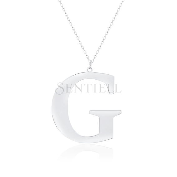 Silver (925) necklace - letter G