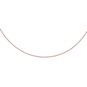 Silver (925) diamond cut anchor chain Ø 030 rose gold-plated