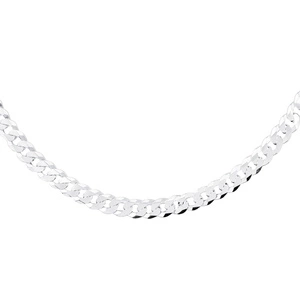 Silver (925) diamond-cut  chain - curb extra flat Ø 200