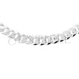 Silver (925) diamond-cut  chain - curb extra flat Ø 200