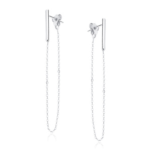 Silver (925) earrings with chain