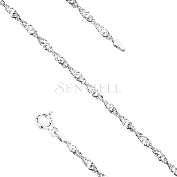 Silver (925) chain singapur bracelet Ø 034