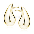 Silver (925) drop-shaped gold-plated earrings - 25mm