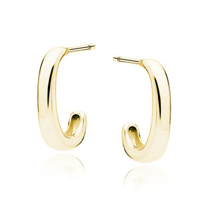 Silver (925) gold-plated earrings