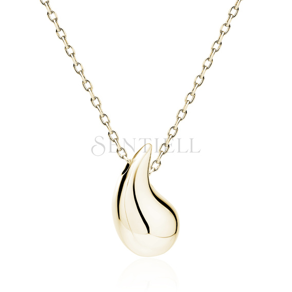 Silver (925) gold-plated drop necklace - 13mm
