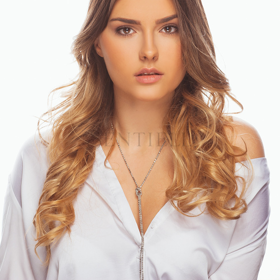 Silver chain (925) coreana bombe rhodium-plated