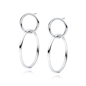 Silver (925) earrings - circles