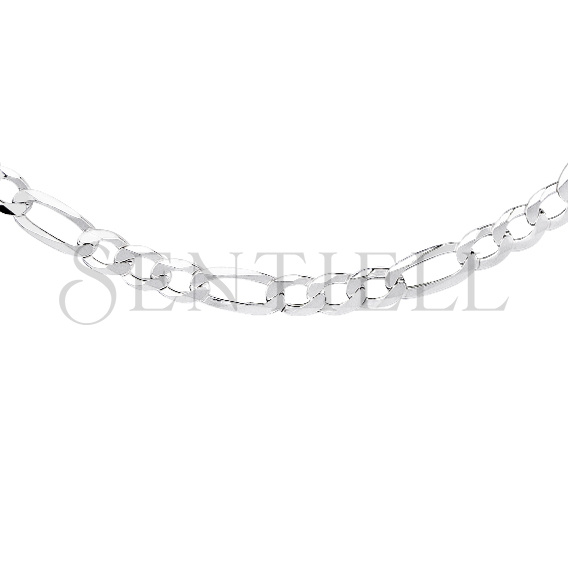 Silver (925) diamond-cut chain - figaro extra flat Ø 160