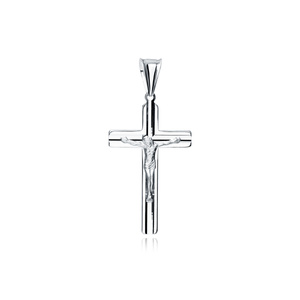 Silver (925) diamond cut pendant cross