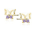 Violeta \ 14K Oro amarillo (e-coating)