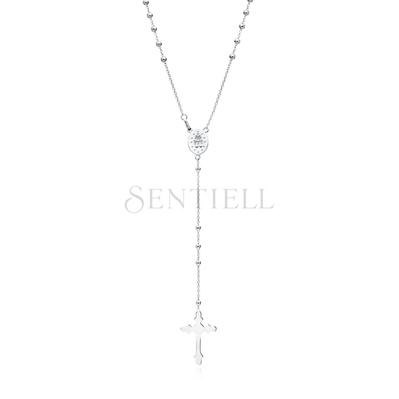Silver (925) rosary necklace