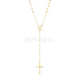 Silver (925) gold-plated rosary necklace