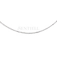 Silver (925) chain necklace 8L rhodium-plated