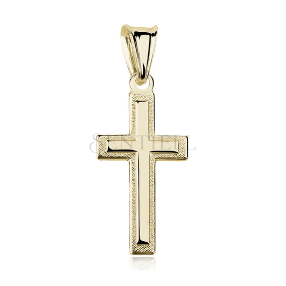 Silver (925) gold-plated pendant cross