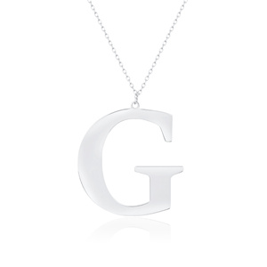 Silver (925) necklace - letter G