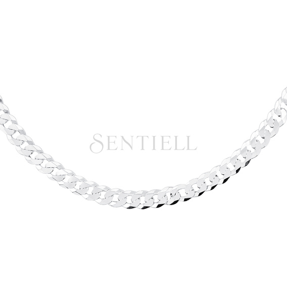 Silver (925) diamond-cut  chain - curb extra flat Ø 200
