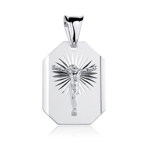 Silver (925) pendant Jesus on cross