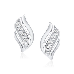 Silver (925) earrings with zirconia