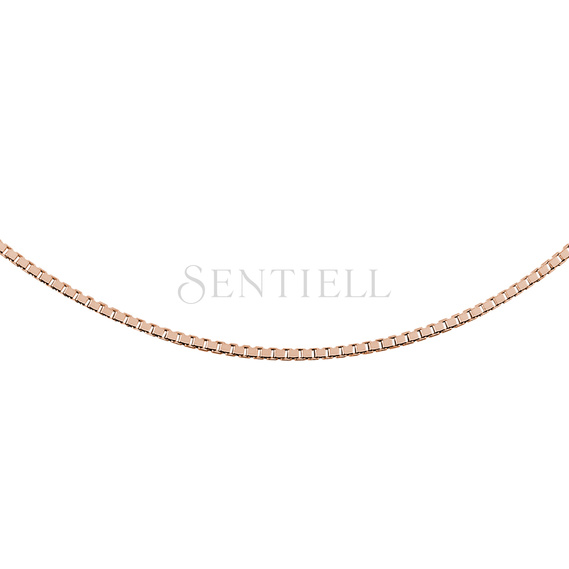 Silver (925) gold-plated Venetian box chain - diamond-cut