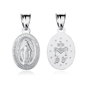 Colgante de Plata de ley 925 Virgen Milagrosa